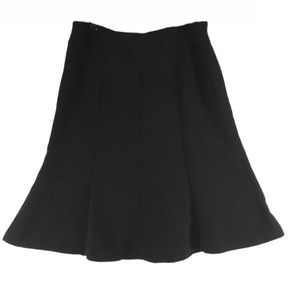 Jones Wear Midi Length Black Flared Skirt Sz. 14